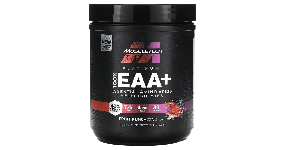 Aminoácidos EAA+ muscletech fruit punch