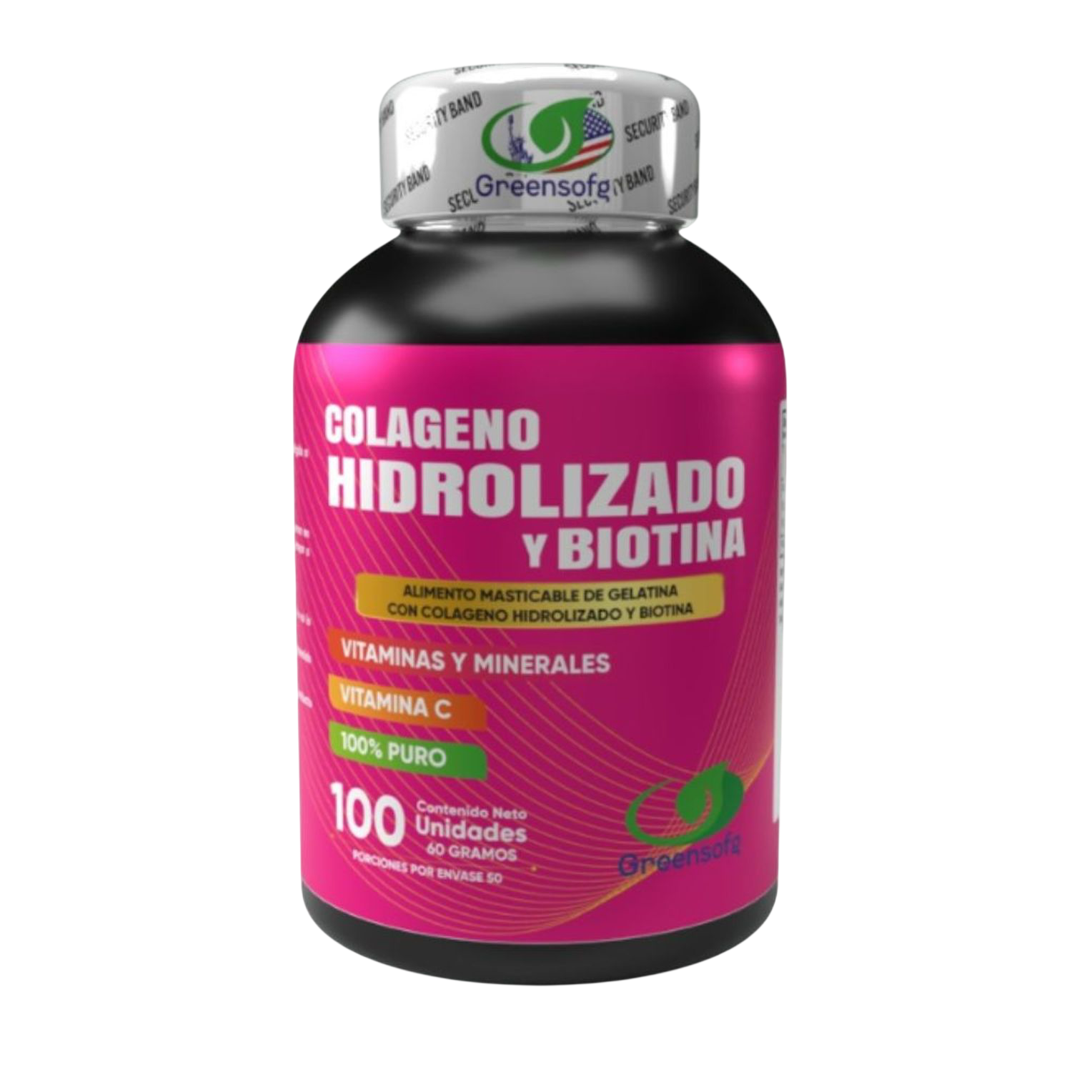 Colageno hidrolizado y biotina 100 capsulas