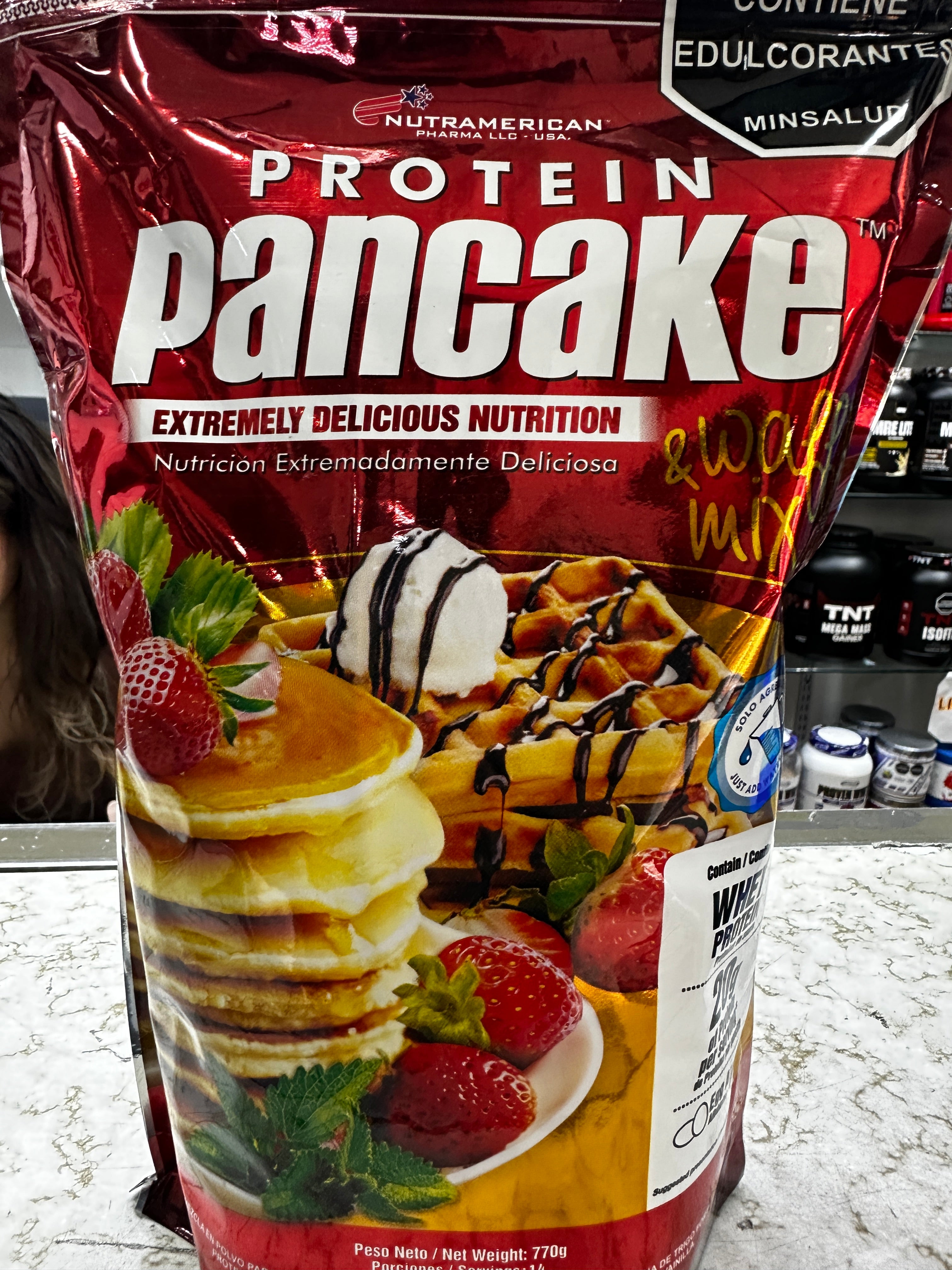 Pancake nutramerican con huevo