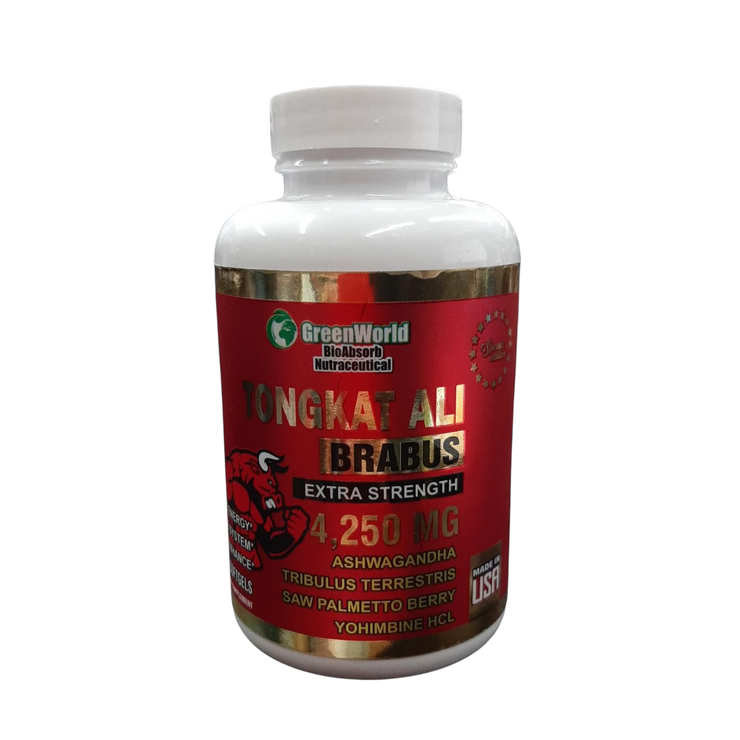 Tongkat ali brabus green world  100 capsulas